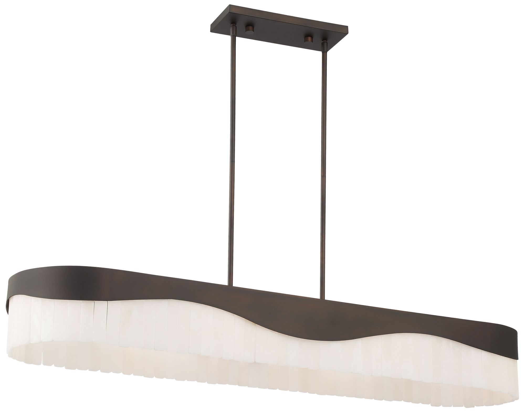 Sway 48" Wide Dark Bronze 6-Light Island Pendant