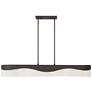 3_Sway 48" Wide Dark Bronze 6-Light Island Pendant more views