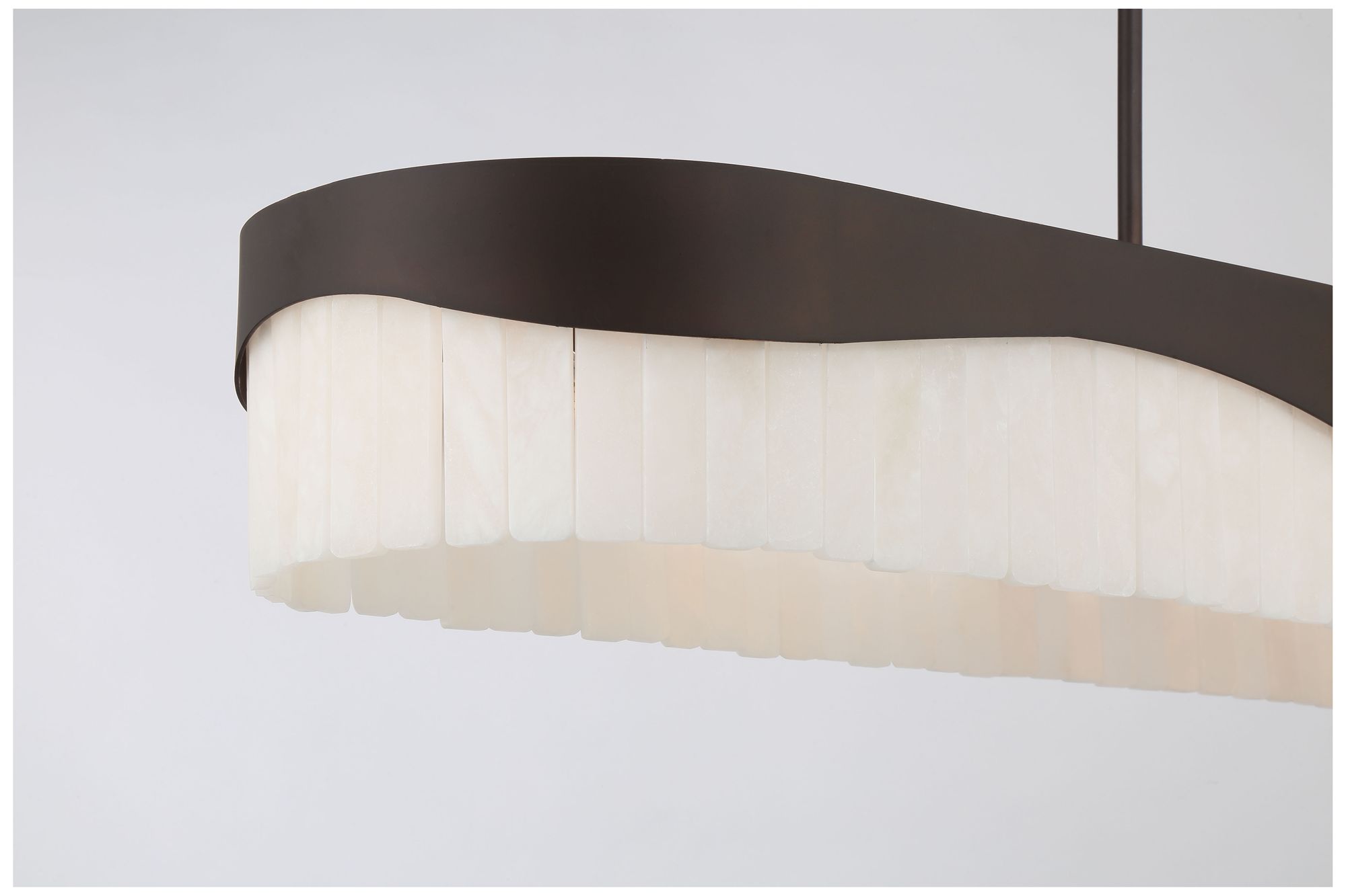 Image 4 Sway 48" Wide Dark Bronze 6-Light Island Pendant more views