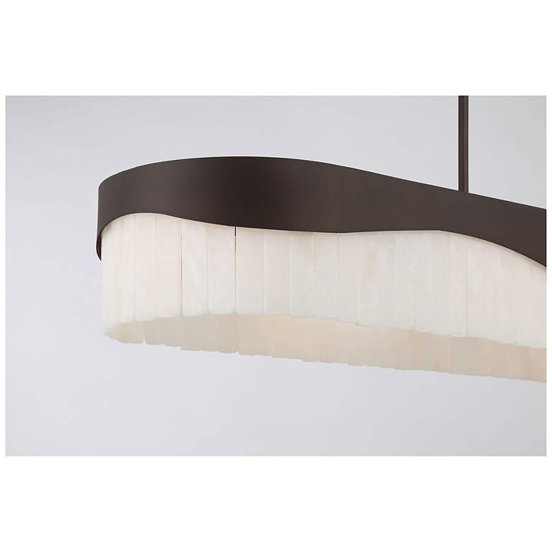 Image 4 Sway 48" Wide Dark Bronze 6-Light Island Pendant more views