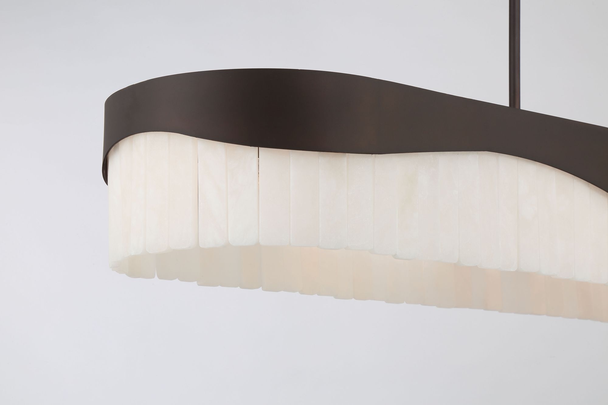 Sway 48" Wide Dark Bronze 6-Light Island Pendant