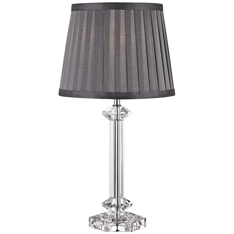 Image 1 Swayne Crystal Column Accent Table Lamp