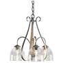Sweeping Taper 18.4"W 3 Arm 3 Shade  Chandelier w/ Water Glass