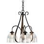 Sweeping Taper 18.4"W 3 Arm 3 Shade Oiled Bronze Chandelier w/ Water G