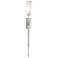 Sweeping Taper ADA Sconce - Vintage Platinum - Opal Glass - Incandescent