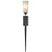 Sweeping Taper Sconce - Iron - Opal Glass - Fluorescent