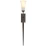 Sweeping Taper Sconce - Oil Rubbed Bronze - Opal Glass