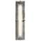 Sweeping Taper Sconce - Vintage Platinum Finish - Opal Glass
