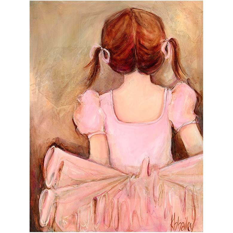 Image 1 Sweet Ballerina - Brunette 24 inch High Canvas Wall Art
