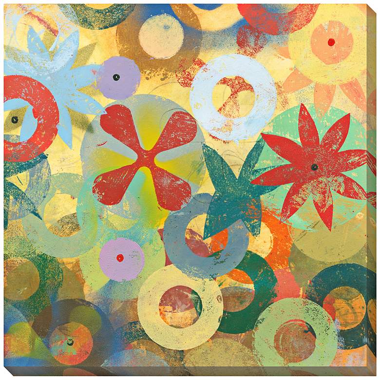 Image 1 Sweet Bloom II Limited Edition Giclee 40 inch Square Wall Art