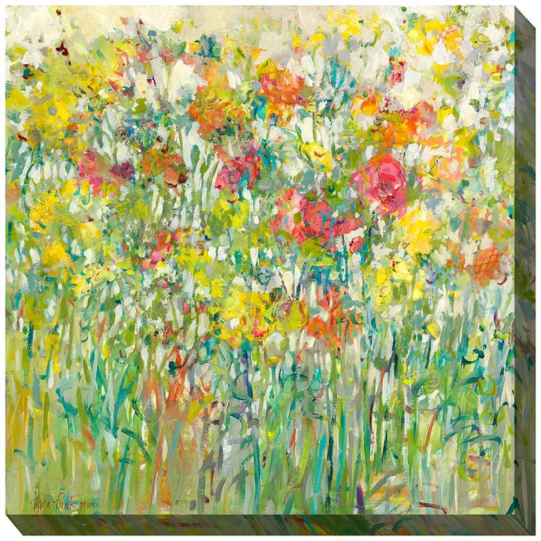 Image 2 Sweet Caress 24" Square Outdoor Canvas Wall Art