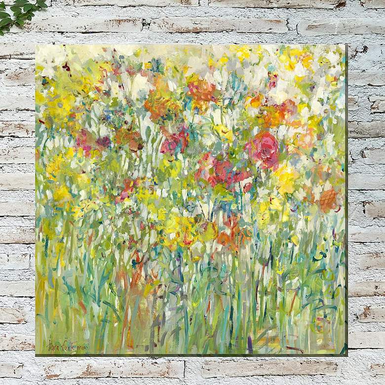 Image 1 Sweet Caress 24" Square Outdoor Canvas Wall Art