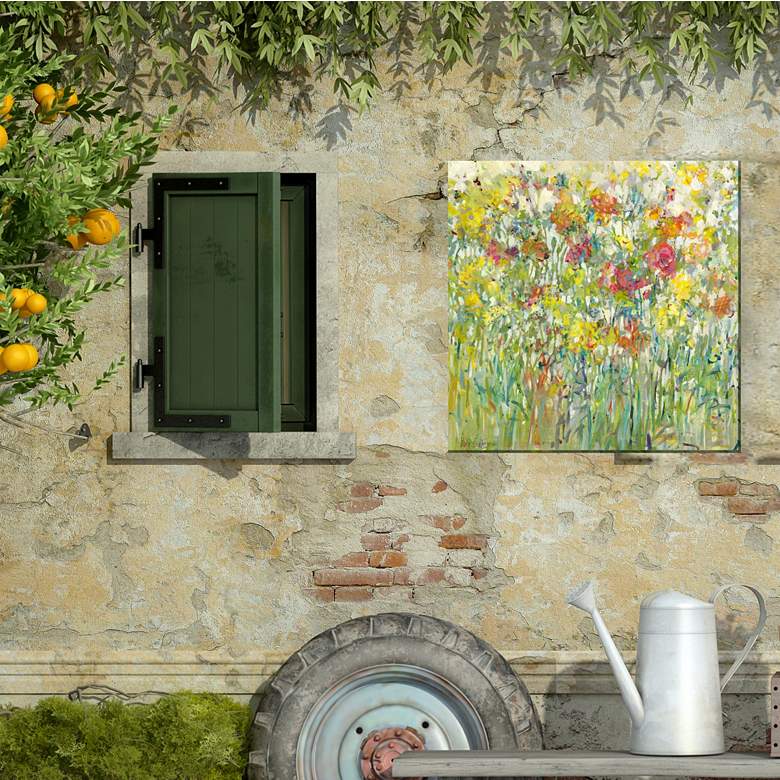 Image 3 Sweet Caress 24" Square Outdoor Canvas Wall Art more views