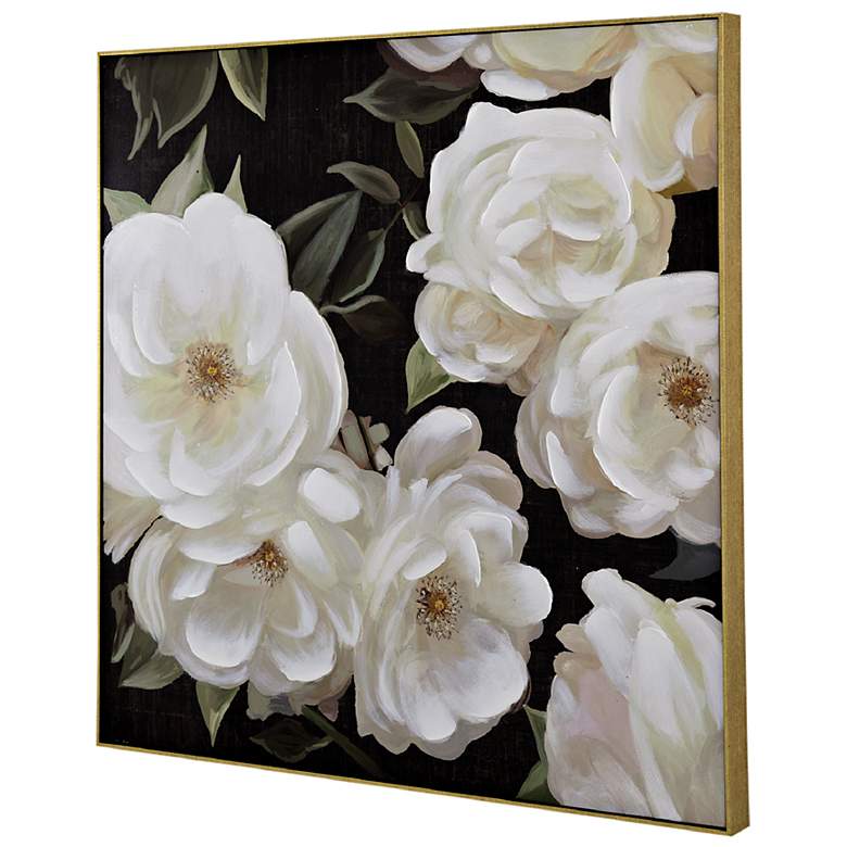 Image 6 Sweet Gardenias 39 1/2" Square Framed Canvas Wall Art more views
