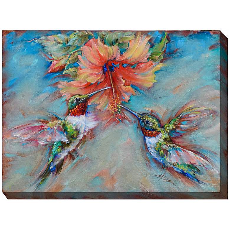 Image 2 Sweet Harmony 40" Wide All-Weather Outdoor Canvas Wall Art