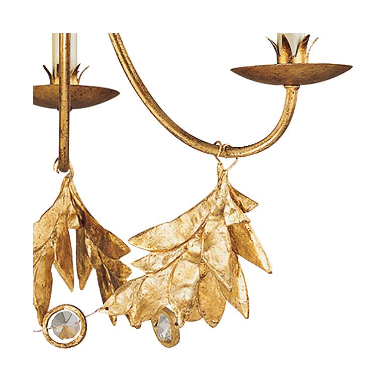 Image 2 Sweet Olive 20" Wide Distressed Gold 3-Light Chandelier more views