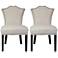 Sweetheart Ivory Regency and Blue Ogee Dining Chair Set of 2