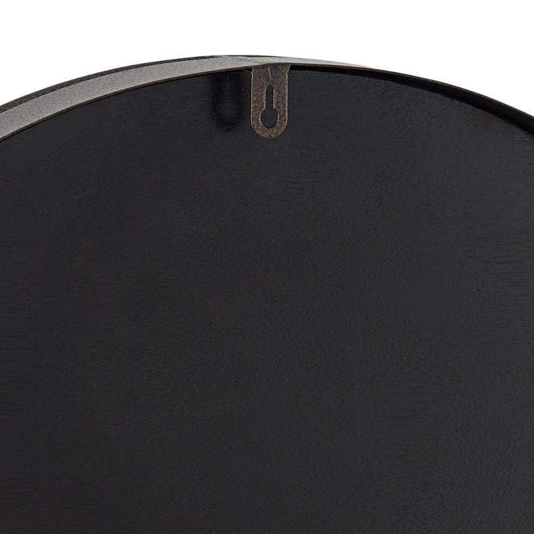 Image 4 Sweetwater 23 3/4" Round Matte Wood Grain Brown Wall Clock more views