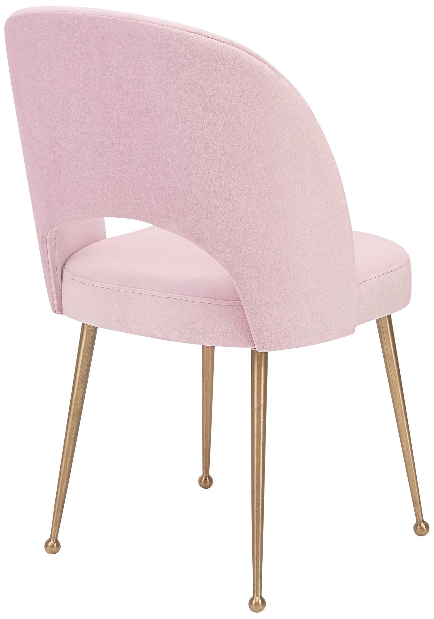 Swell Blush Velvet Dining Chair 40T43 Lamps Plus