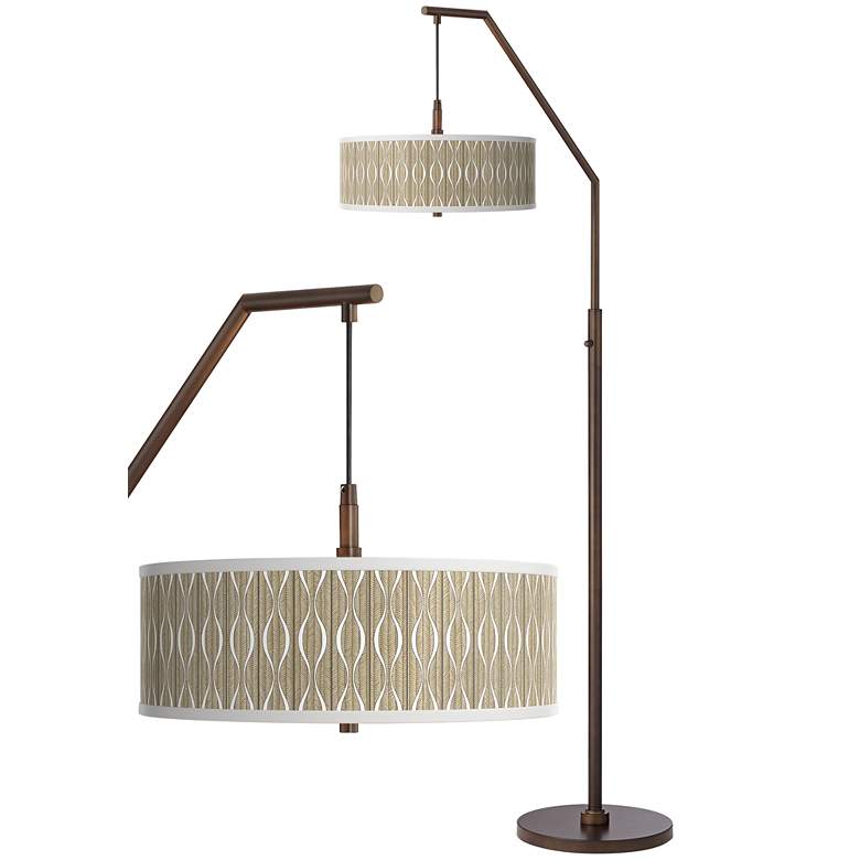 Image 1 Swell Bronze Downbridge Arc Floor Lamp