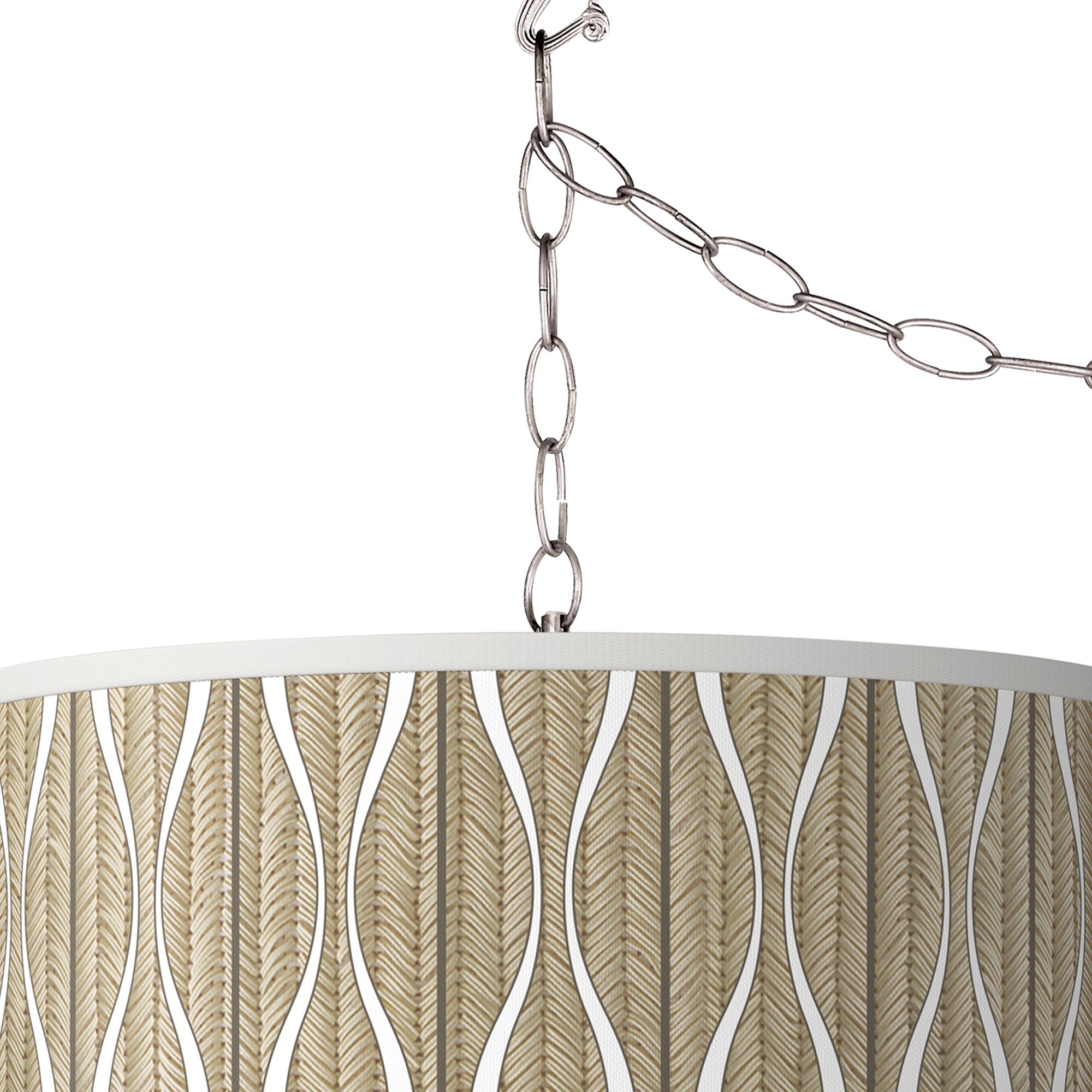 Image 2 Swell Giclee Glow  13 1/2" Wide Modern Plug-In Swag Pendant Light more views