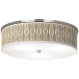 Swell Giclee Nickel 20 1/4&quot; Wide Ceiling Light
