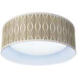 Swell Pattern 16&quot; Wide Modern Round LED Ceiling Light