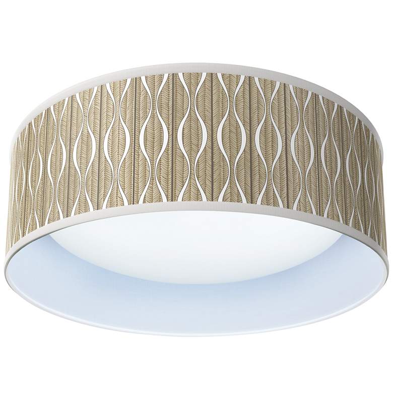 Image 1 Swell Pattern 16" Wide Modern Round LED Ceiling Light
