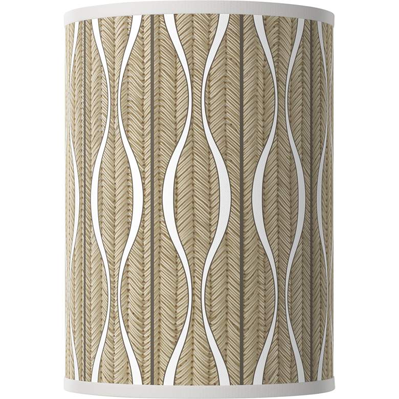 Image 1 Swell White Giclee Round Cylinder Lamp Shade 8x8x11 (Spider)
