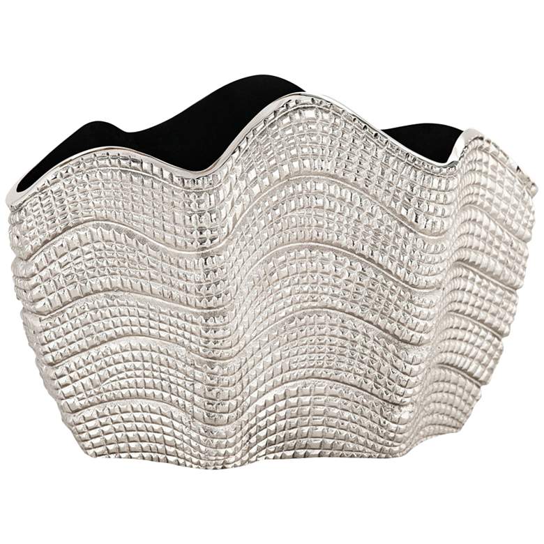 Image 1 Swells Nickel Aluminum 15" Wide Vase