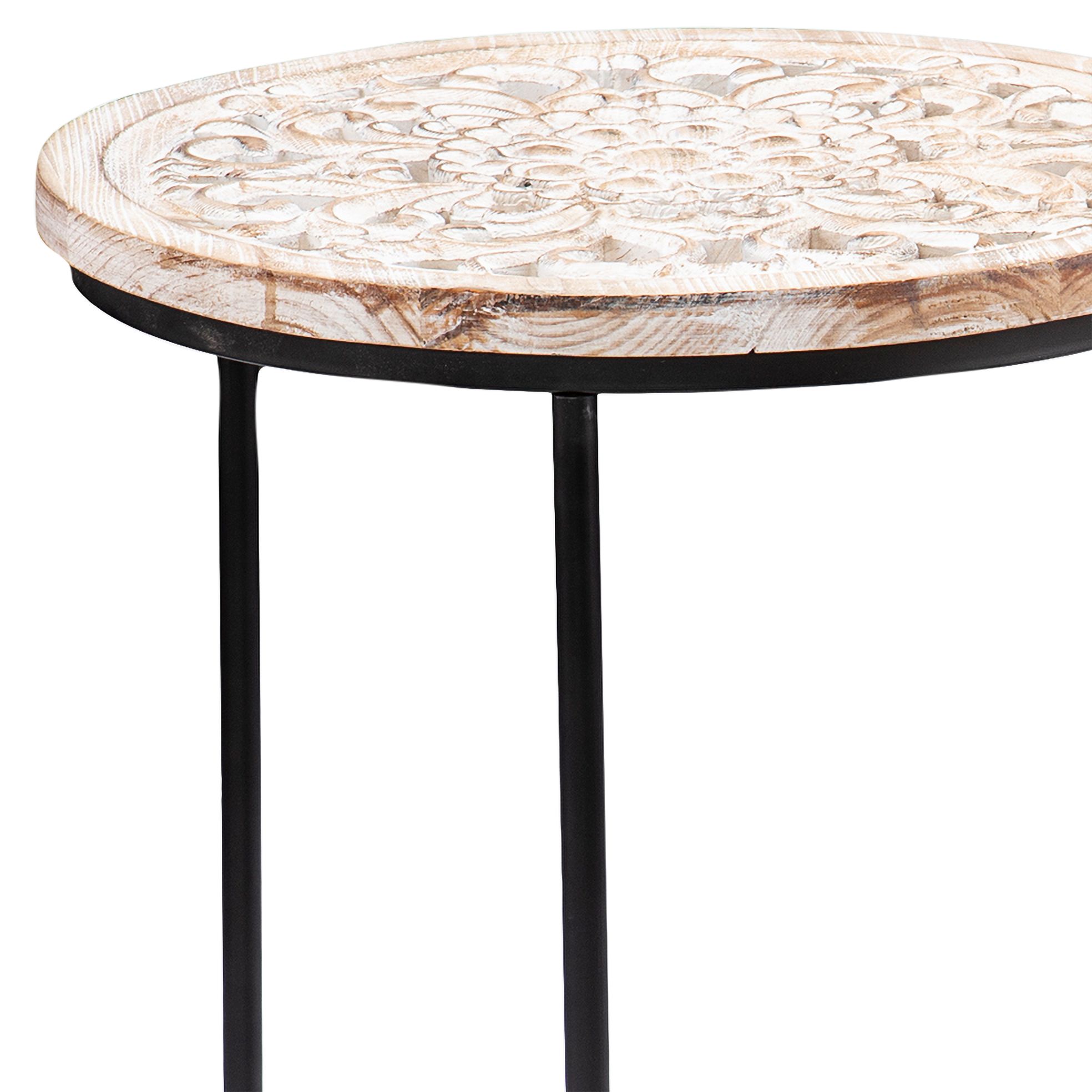 Swendland 19" Wide Black Metal Accent Tables Set of 2 387A5 Lamps Plus