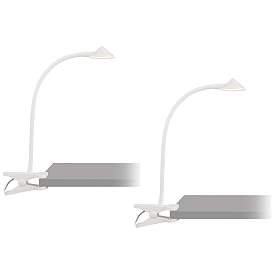 Image1 of Swerve White LED AC or USB Powered Clip Book Lights Set of 2