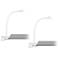 Swerve White LED AC or USB Powered Clip Book Lights Set of 2