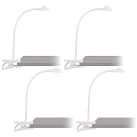 Image1 of Swerve White LED AC or USB Powered Clip Book Lights Set of 4