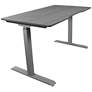 Swift 47 1/2" Wide Gray Metal Sit/Stand Desk