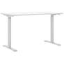Swift 47 1/2" Wide White Metal Sit/Stand Desk