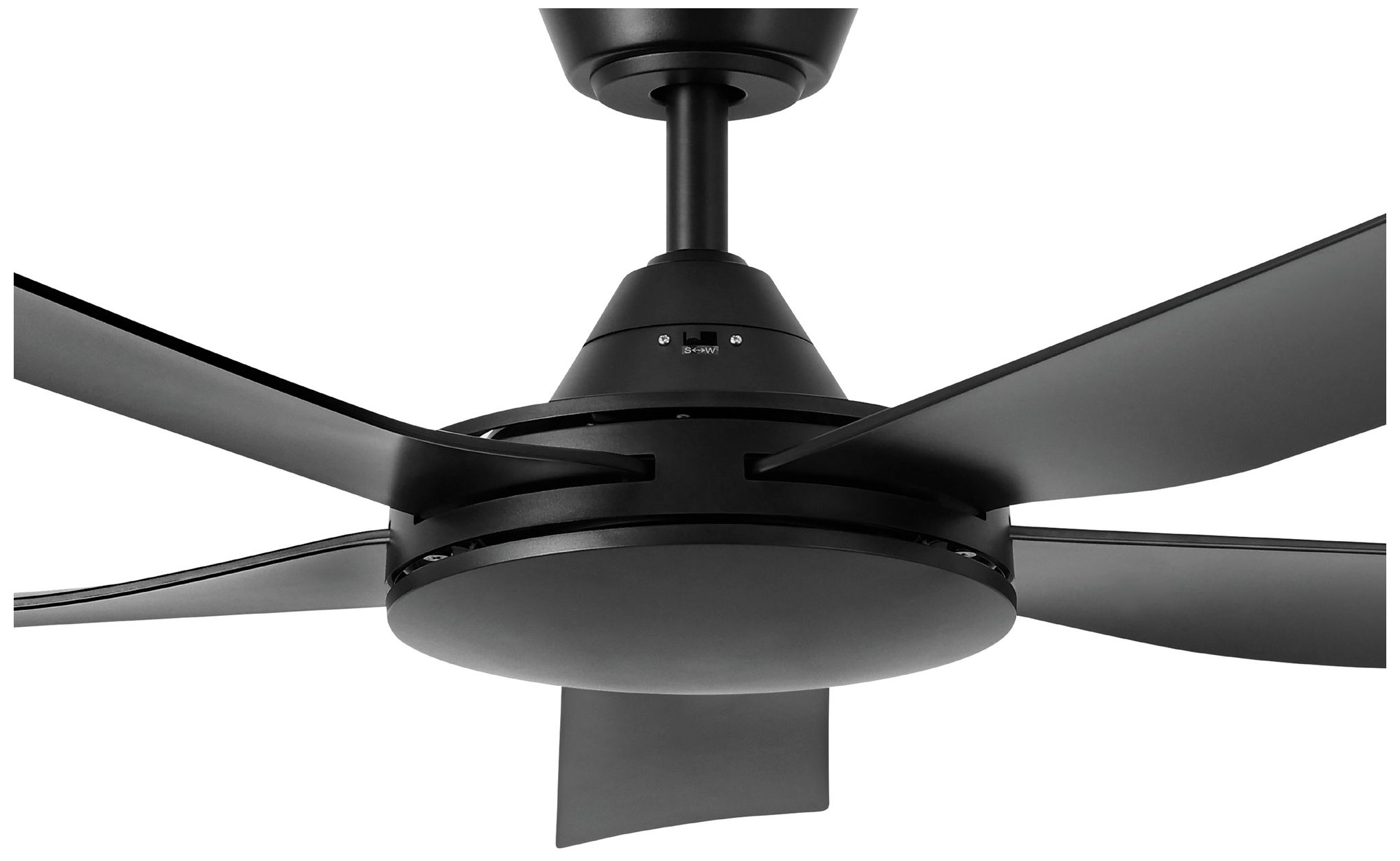 Image 2 Swiftsure 52" 5-Blade Fan w/ 3 Speed Wall Control Black Blades/Black more views