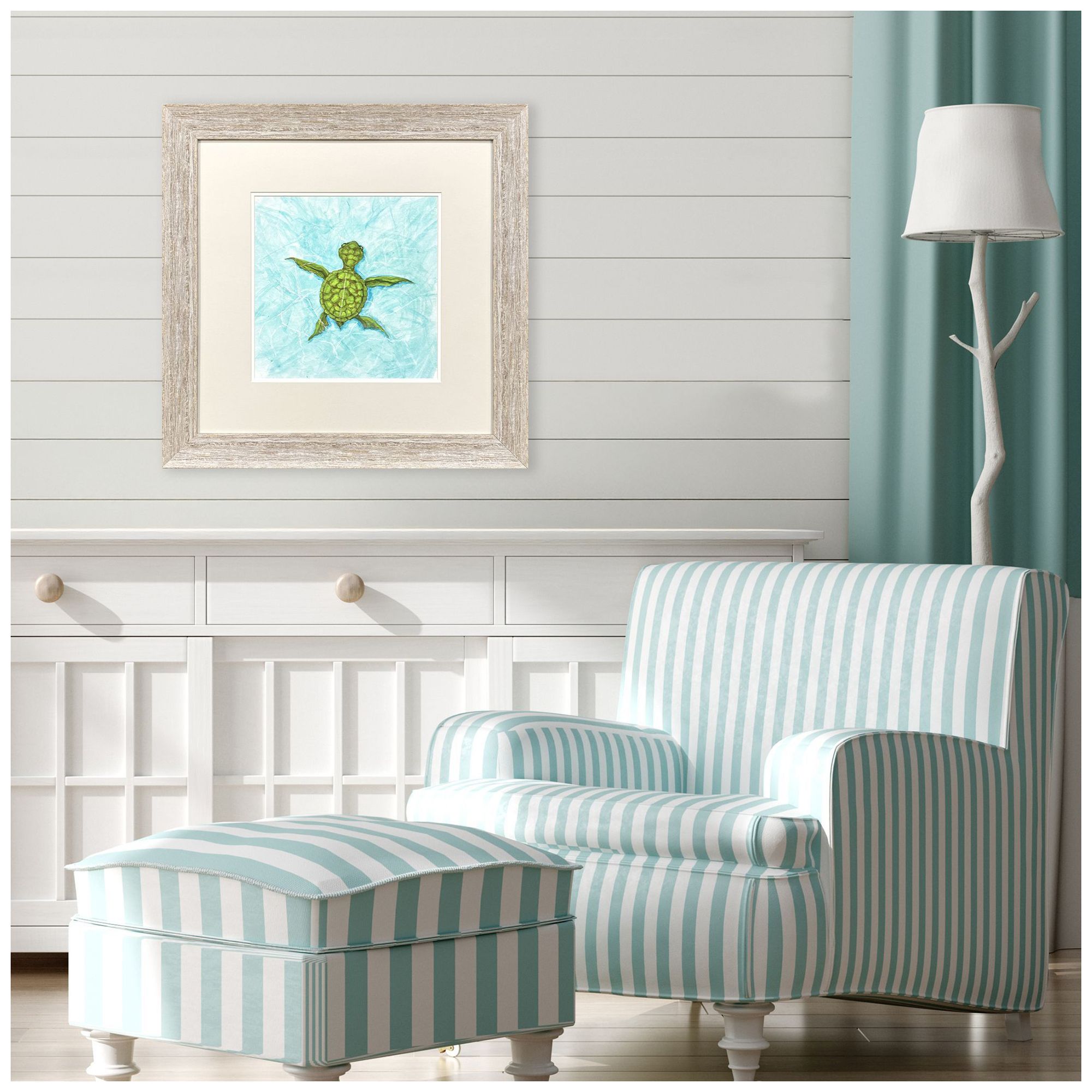 Image 4 Swim Lesson I 26"W x 26"H Framed Art more views