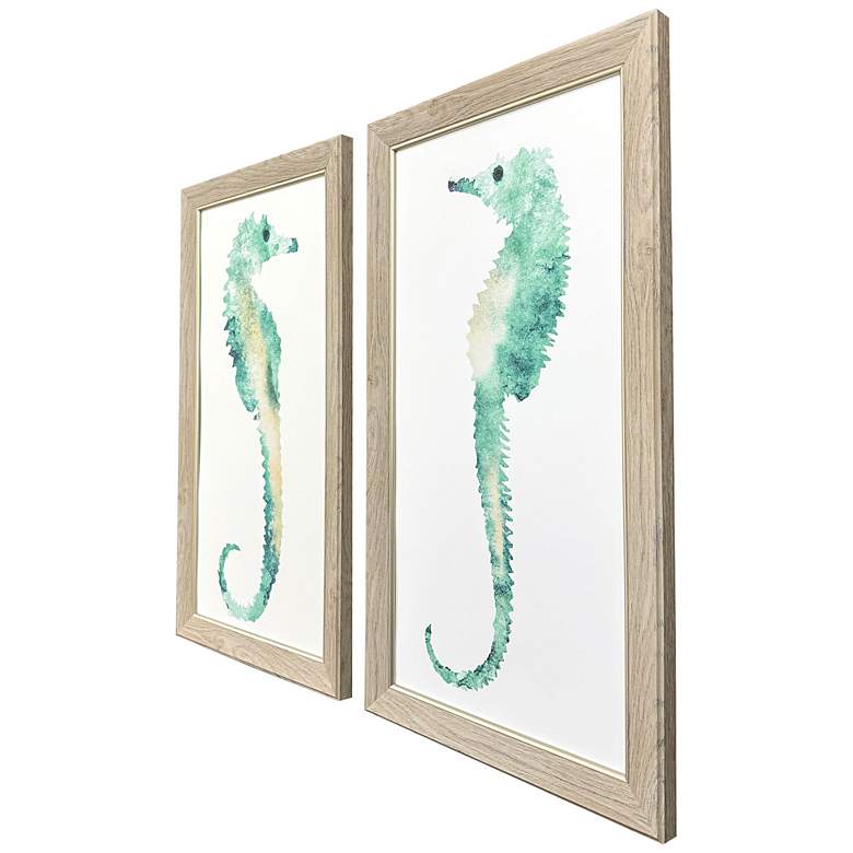 Image 2 Swim Tall 14"W x 26"H Framed Art Set of 2 more views