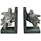 Swimming Turtle Silver Bookends Set