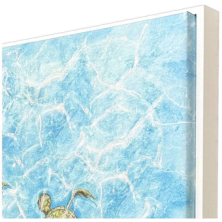 Image 3 Swimming Turtles I 21"W x 29"H Canvas more views
