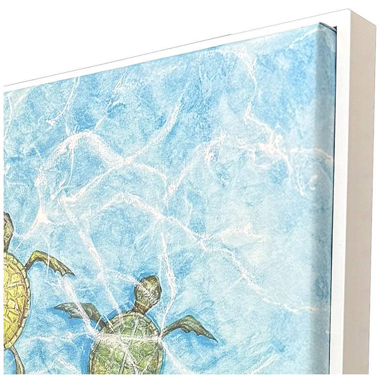 Image 3 Swimming Turtles II 21"W x 29"H Canvas more views