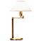 Swing Arm Antique Brass Desk Lamp by House of Troy