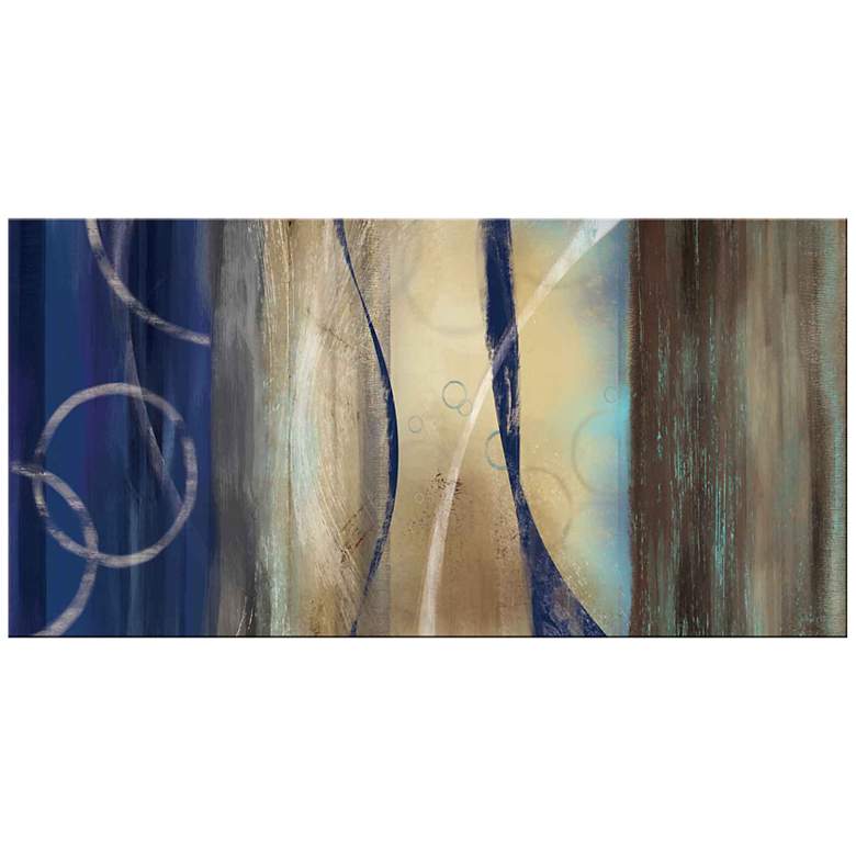 Image 1 Swirl Contemporary 40 inch Wide Giclee Canvas Wall Art