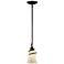 Swirled Iron 12" High Bronze Mini Pendant Light