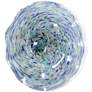 Swirling Seas Platter - Hand Blown Decorative Platter -  Blue And White