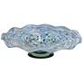 Swirling Seas Platter - Hand Blown Decorative Platter -  Blue And White