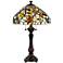 Swirling Vine Tiffany-Style Antique Bronze Table Lamp