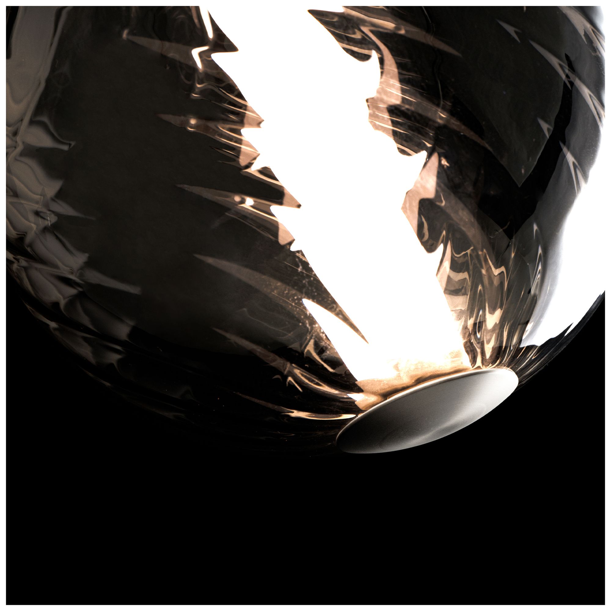 Image 3 Swirly 10.6"H x 9.9"W 1-Light Mini-Pendant in SM more views