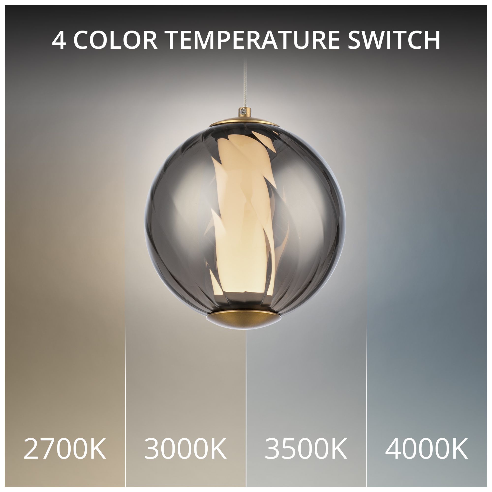 Image 4 Swirly 6.5"H x 5.9"W 1-Light Mini-Pendant in SM more views